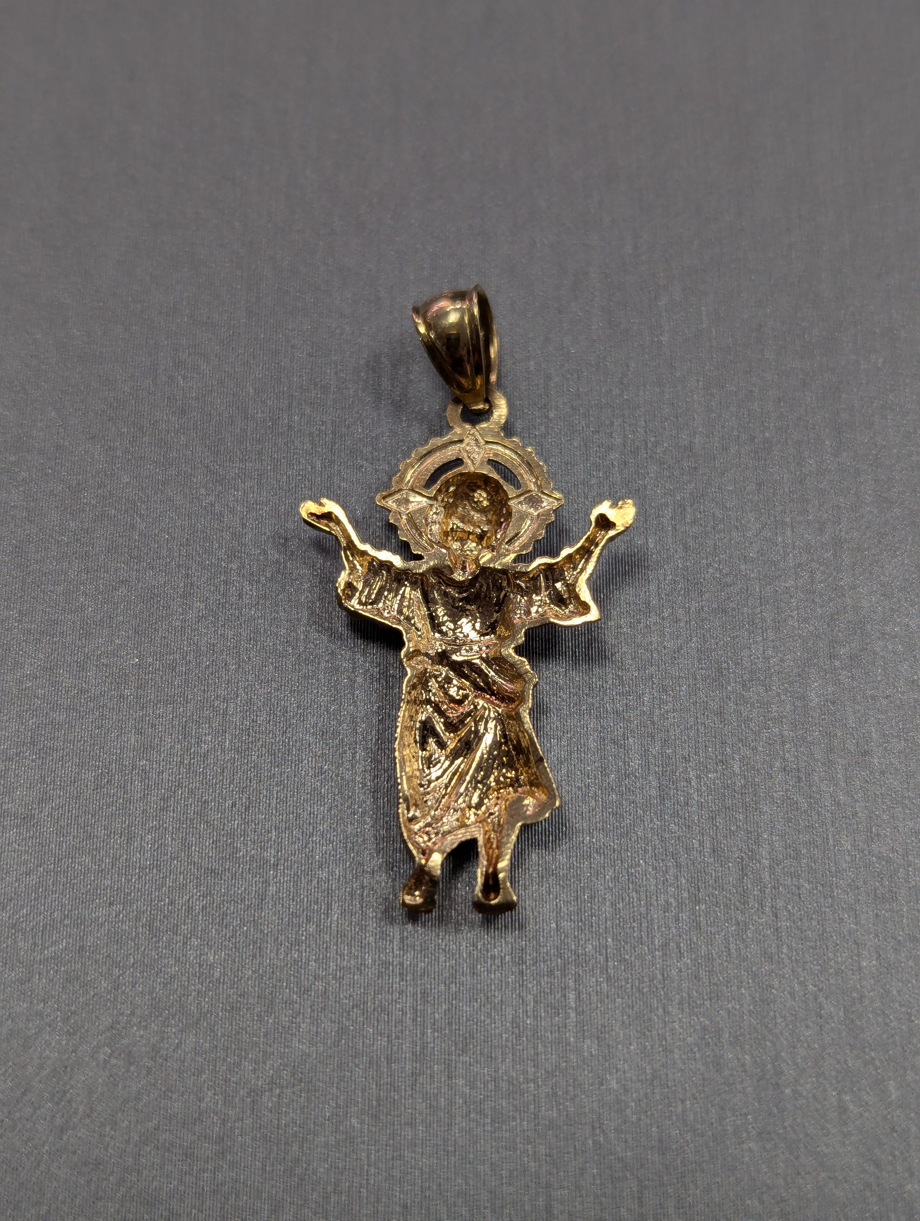 Colgante Divino Niño bicolor de 14K