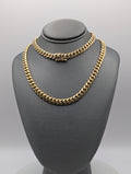 Cadena Cubana Miami de oro amarillo de 14K